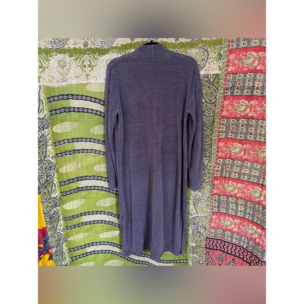 Barefoot Dreams Slate CozyChic Ultra Lite Knit Duster Cardigan Size Extra Large - Picture 11 of 16
